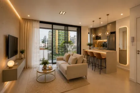 Apartamento com 1 Quarto à venda, 54m² no Campina do Siqueira, Curitiba