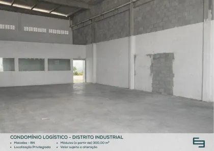 Galpão/Depósito/Armazém para alugar, 300m² no Distrito Industrial, Macaíba