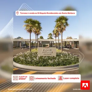 Lote/Terreno à venda, 554m² no Residencial Furlan, Santa Bárbara D'Oeste