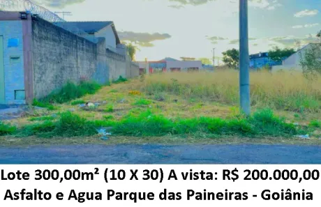 Lote/Terreno à venda, 300m² no Parque das Paineiras (1,2,3 e 4 Etapa), Goiânia