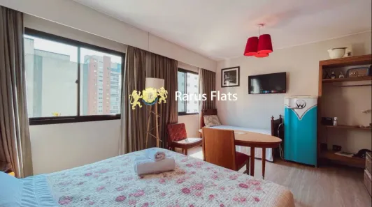 Flat com 1 Quarto para alugar, 26m² no Indianópolis, São Paulo