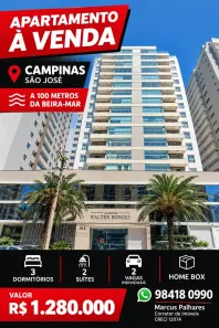 Apartamento com 3 Quartos à venda, 120m² no Campinas, São José