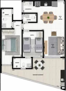 Apartamento com 2 Quartos à venda, 78m² no Praia Grande, Ubatuba