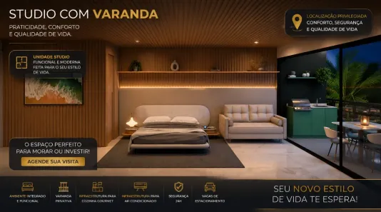 Apartamento à venda, 32m² no Porto de Galinhas, Ipojuca