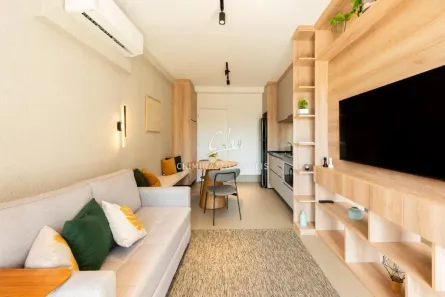 Flat com 1 Quarto para alugar, 42m² no Cambuí, Campinas