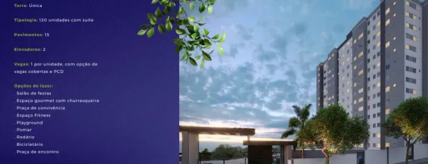 Apartamento com 2 Quartos à venda, 50m² no São Joaquim, Contagem