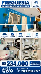 Casa com 2 Quartos à venda, 80m² no Freguesia (Jacarepaguá), Rio de Janeiro