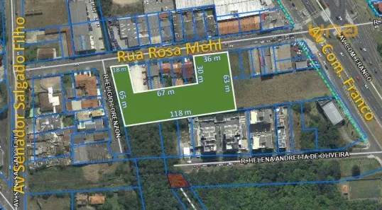Lote/Terreno à venda, 5460m² no Uberaba, Curitiba