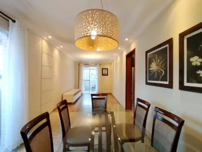 Apartamento com 3 Quartos para alugar, 134m² no Boqueirão, Santos