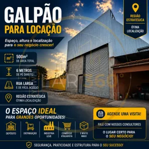 Galpão/Depósito/Armazém para alugar, 500m² no Cidade Nova, Manaus