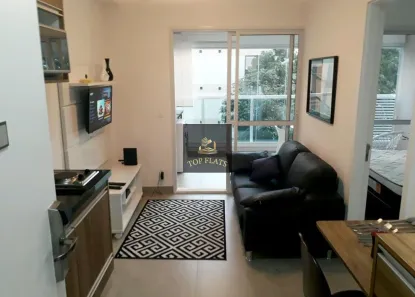 Flat com 1 Quarto para alugar, 34m² no Brooklin Paulista, São Paulo