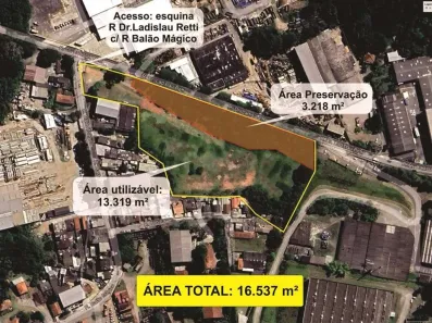 Lote/Terreno à venda, 16537m² no Parque Alexandre, Cotia