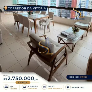 Apartamento com 4 Quartos à venda, 181m² no Barra, Salvador