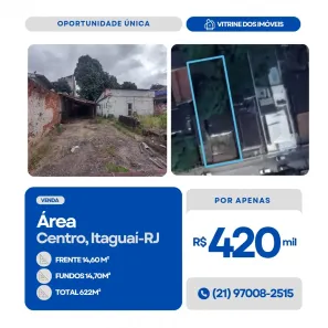 Lote/Terreno à venda, 622m² no Centro, Itaguaí