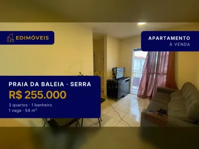 Apartamento com 3 Quartos à venda, 54m² no Praia da Baleia, Serra
