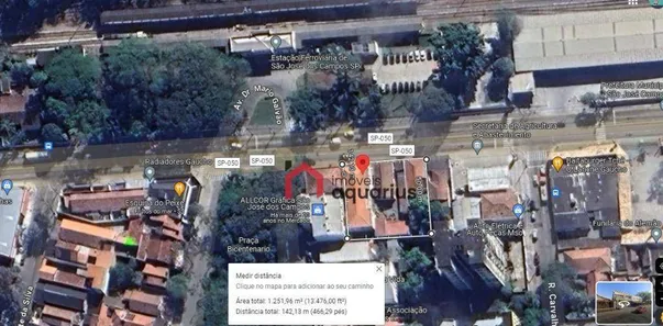 Lote/Terreno à venda, 1246m² no Vila Maria, São José dos Campos