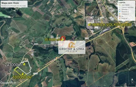 Lote/Terreno à venda, 242847m² no Jardim Campo Grande, Caçapava