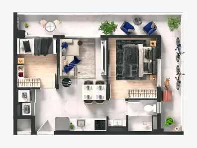 Apartamento com 2 Quartos à venda, 51m² no Vila Suzana, São Paulo