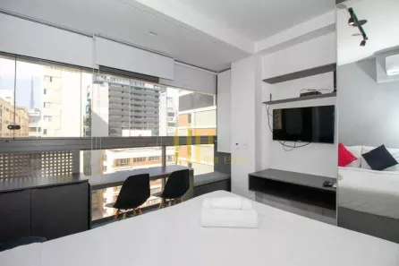 Apartamento com 1 Quarto para alugar, 20m² no Cerqueira César, São Paulo