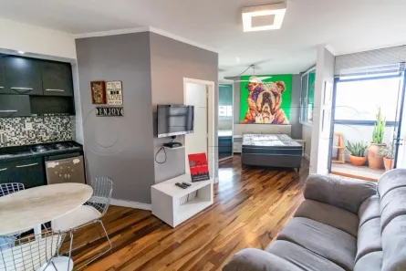Flat com 1 Quarto para alugar, 41m² no Indianópolis, São Paulo