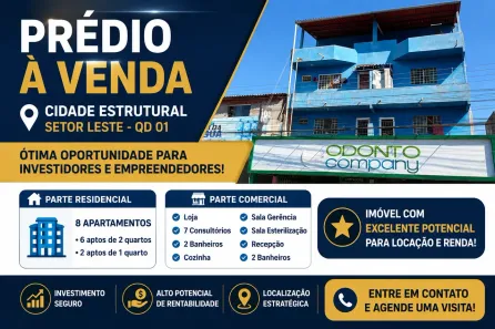 Prédio Residencial com 8 Quartos à venda, 600m² no Setor Leste, Brasília