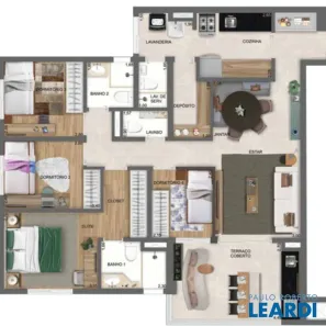 Apartamento com 3 Quartos à venda, 106m² no City América, São Paulo