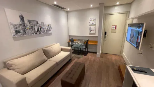 Flat com 1 Quarto para alugar, 32m² no Cidade Monções, São Paulo