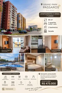Apartamento com 2 Quartos à venda, 65m² no Calhau, São Luís