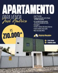Apartamento com 3 Quartos à venda, 70m² no José Américo de Almeida, João Pessoa