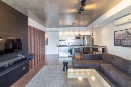 Apartamento com 1 Quarto para alugar, 80m² no Cidade Monções, São Paulo