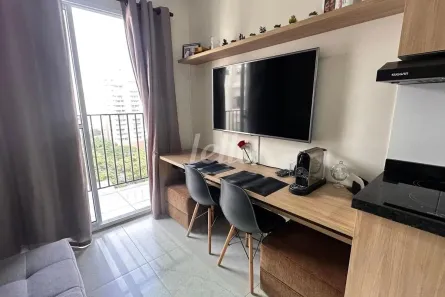 Apartamento com 1 Quarto para alugar, 27m² no Campo Belo, São Paulo