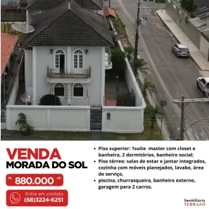 Casa com 3 Quartos à venda, 149m² no Morada do Sol, Rio Branco