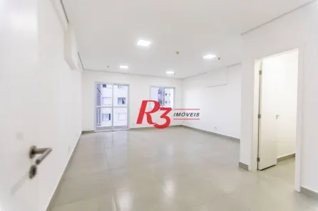 Sala Comercial para alugar, 42m² no Vila Mathias, Santos
