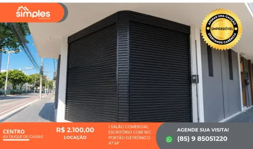 Ponto Comercial para alugar, 47m² no Centro, Fortaleza