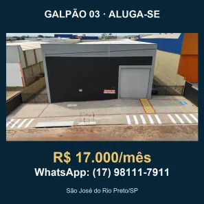 Galpão/Depósito/Armazém para alugar, 705m² no Distrito Industrial Doutor Carlos Arnaldo e Silva, São José do Rio Preto