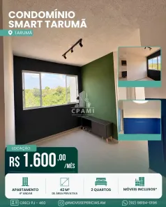 Apartamento com 2 Quartos para alugar, 42m² no Tarumã, Manaus