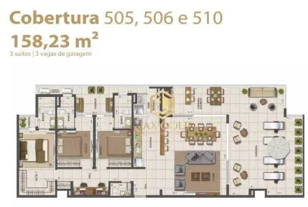 Apartamento com 3 Quartos à venda, 158m² no Lagoinha, Ubatuba