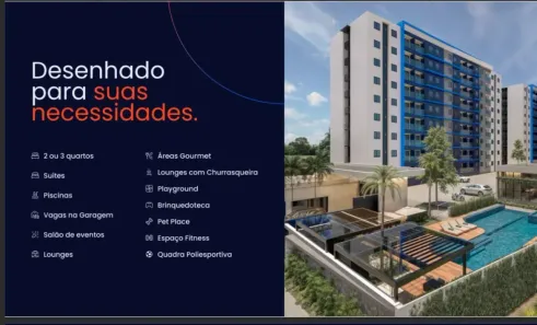 Apartamento com 2 Quartos à venda, 55m² no Água Fria, João Pessoa