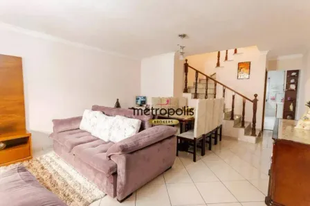 Sobrado com 3 Quartos à venda, 128m² no Vila Príncipe de Gales, Santo André