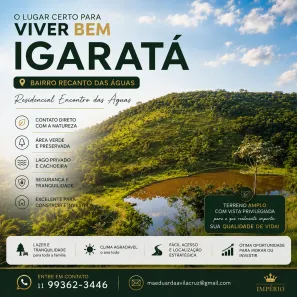 Lote/Terreno à venda, 600m² no Loteamento Recanto das Águas, Igaratá