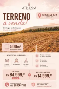 Lote/Terreno à venda, 500m² no Centro (Caucaia do Alto), Cotia