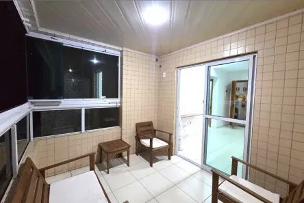 Apartamento com 1 Quarto para alugar, 55m² no Guilhermina, Praia Grande