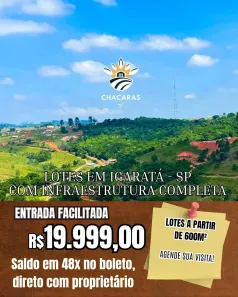 Lote/Terreno à venda, 600m² no , Igaratá