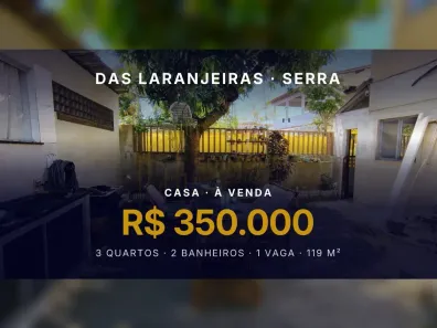 Casa com 3 Quartos à venda, 119m² no das Laranjeiras, Serra