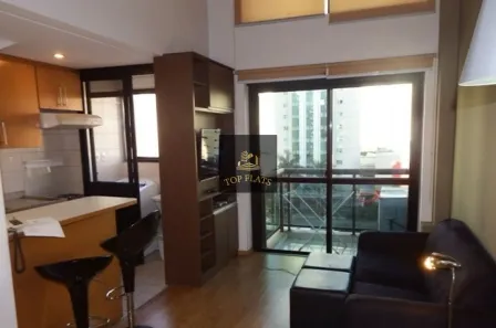 Flat com 1 Quarto para alugar, 55m² no Moema, São Paulo