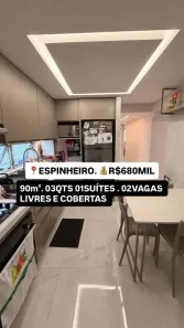 Apartamento com 3 Quartos à venda, 90m² no Espinheiro, Recife
