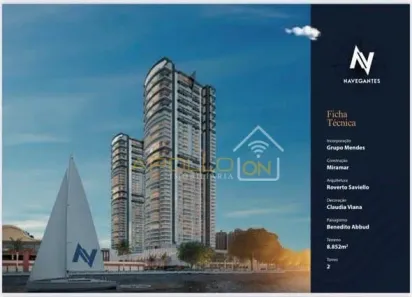 Apartamento com 3 Quartos à venda, 200m² no Ponta da Praia, Santos
