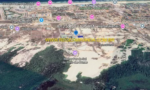 Lote/Terreno à venda, 1250m² no Porto das Dunas, Aquiraz