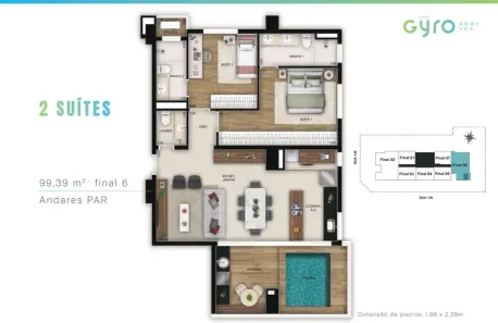 Apartamento com 2 Quartos à venda, 99m² no Setor Marista, Goiânia