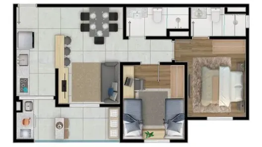 Apartamento com 2 Quartos à venda, 66m² no Piracicamirim, Piracicaba